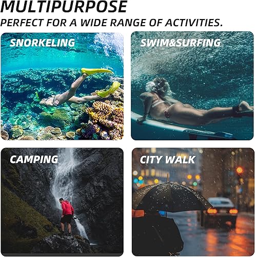 Miniatura 6 de FGM Bolsa impermeable con correa ajustable para la cintura, bolsa seca de TPU con sensibilidad de pantalla táctil para paddleboard, canotaje,