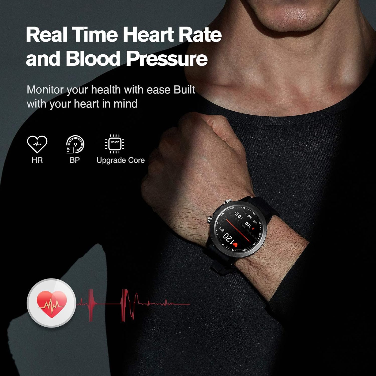 Review Discount SANAG Smart Watch Fitness Tracker with Blood Pressure & Heart Rate Monitor, Call & Weather, IP68 Waterproof Pedometer Smartwatch Fitness Watch with Sleep Monitor, for iPhone and Android Phones