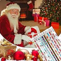 Vista 6 de Outus 48 lápices de Navidad con borrador, lápices de madera de Navidad, lápiz navideño con elementos de Navidad para regalos de Navidad, suministros