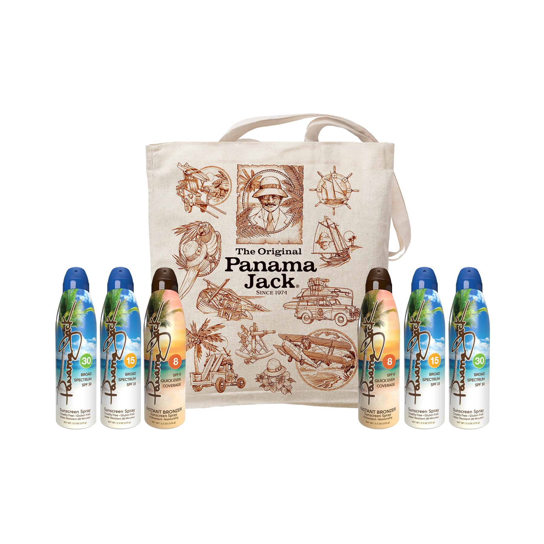 Panama Jack Sunscreen Packs - The perfect Sunscreens and Skin Care for every Occasion (Original Sprays)