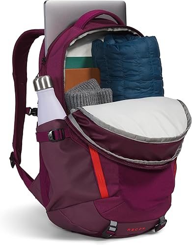 Miniatura 4 de THE NORTH FACE Mochila para portátil Recon Everyday para mujer, Boysenberry Light HeatherFiery Red, talla única, Boysenberry Light HeatherFiery Red,