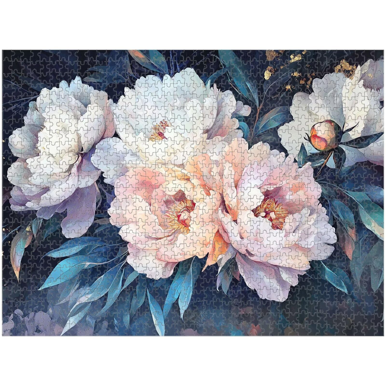 5000 sztuk puzzle dla dorosłych kwiat i róża solidne drewniane puzzle 1T#818 | Drewniane puzzle, precyzyjne cięcie, żywe atramenty, relaksujący wypoczynek, wystrój domu, prezent, 105x181cm
