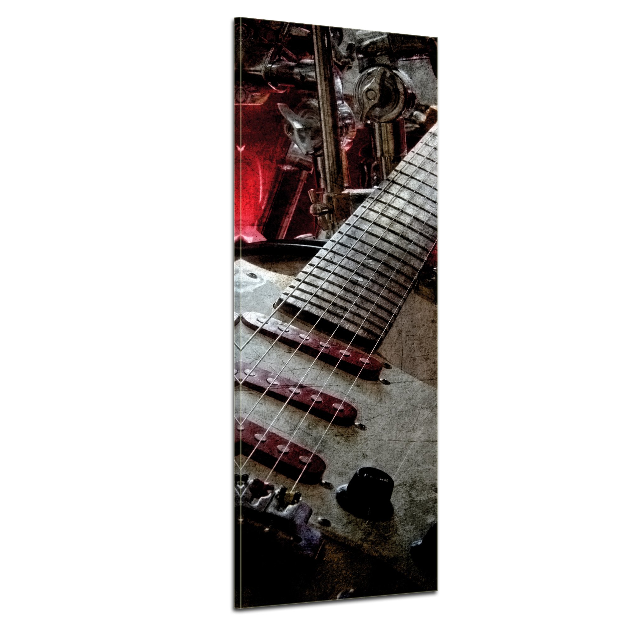 Bilderdepot24 Bild auf Leinwand | Musik in 50x160 cm als Panorama Wandbild XXL | Wand-deko Dekoration Wohnung modern Bilder | 170172