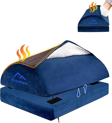 Miniatura 1 de EverRest Reposapiés para debajo del escritorio en el trabajo  Bolsillo cálido y acogedor para pies  Reposapiés alto ajustable para silla de