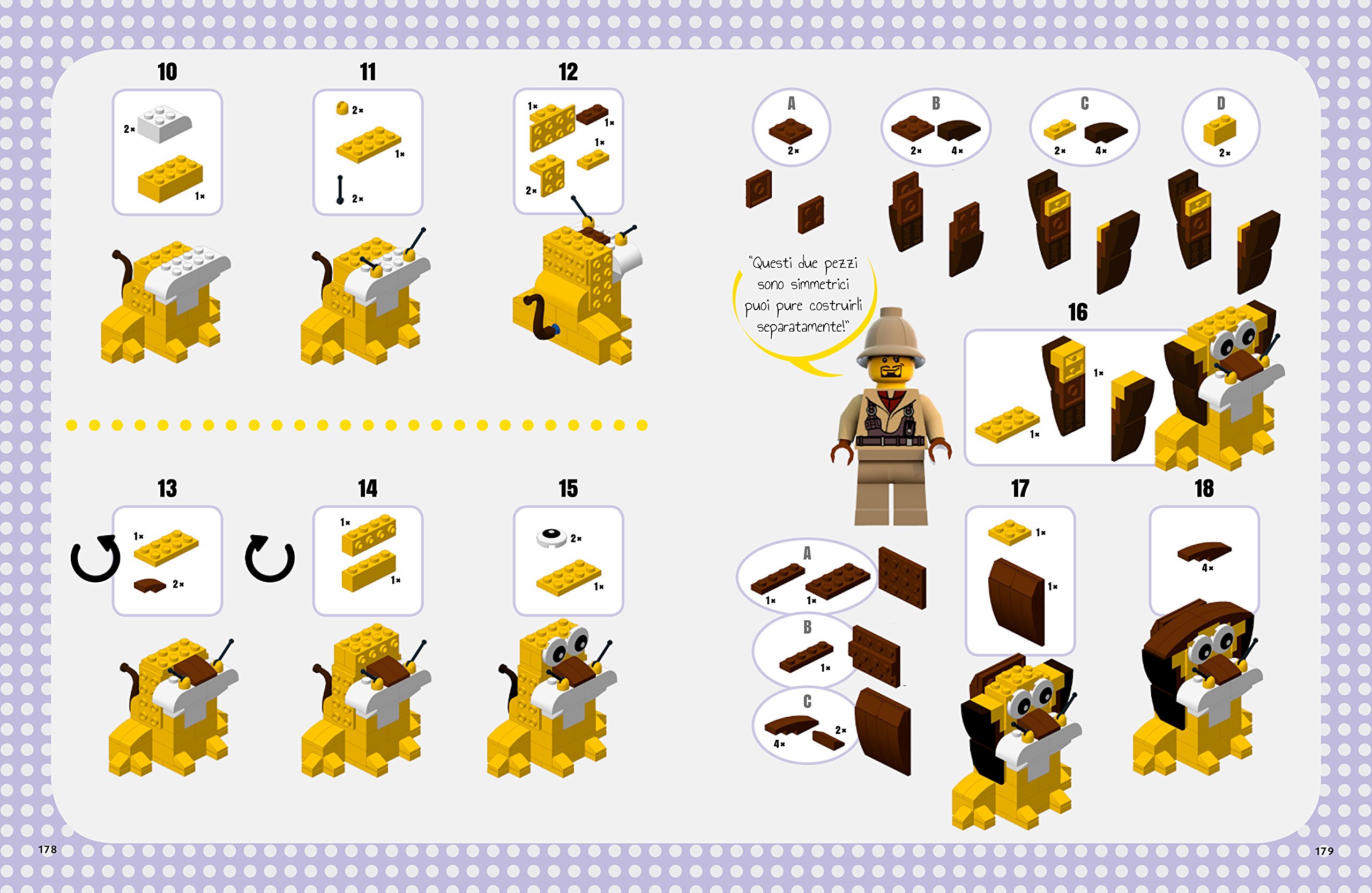 Lo zoo Lego. 50 modelli di animali facili e per bambini. Ediz. a colori