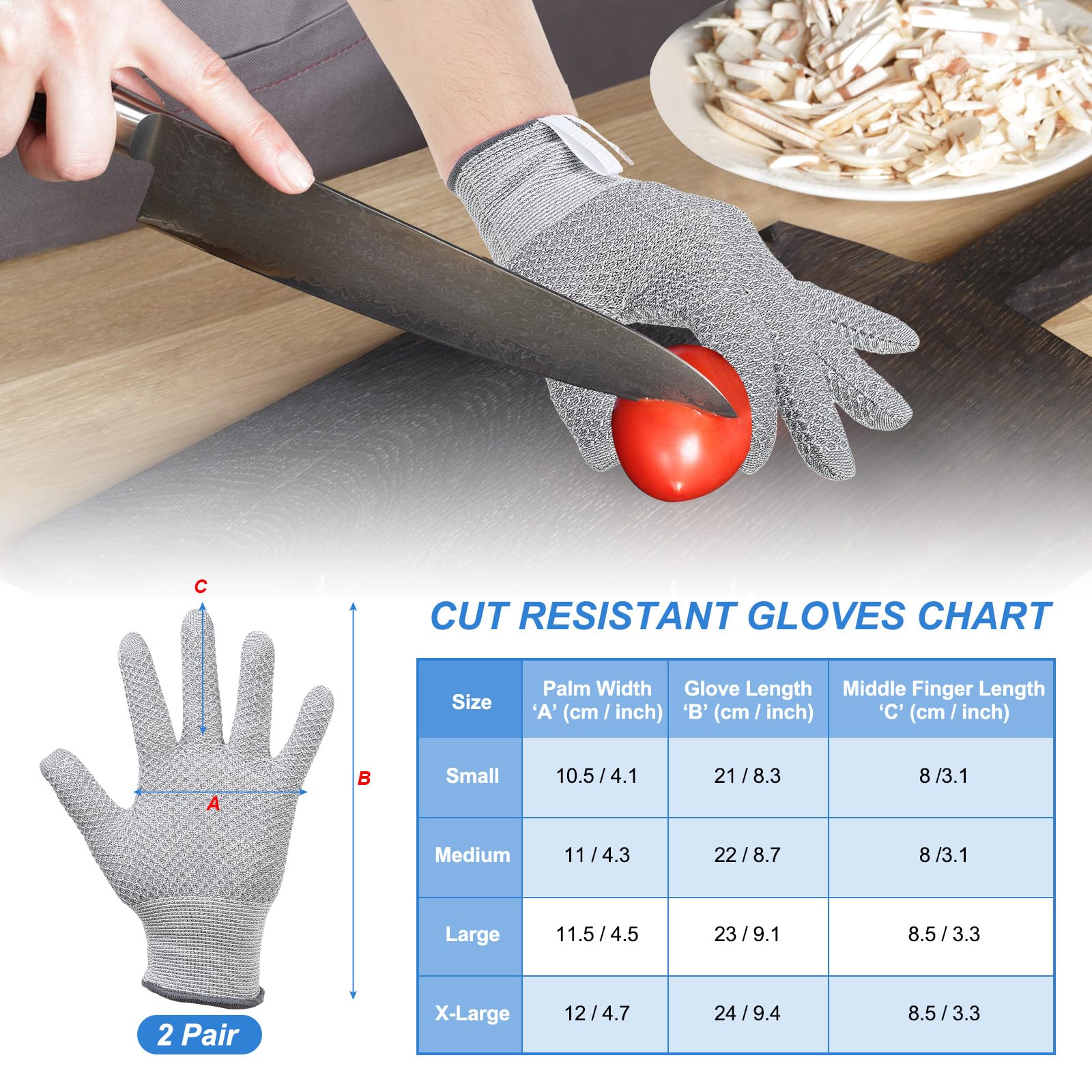 PATIKIL Cut Resistant Gloves - Image 2
