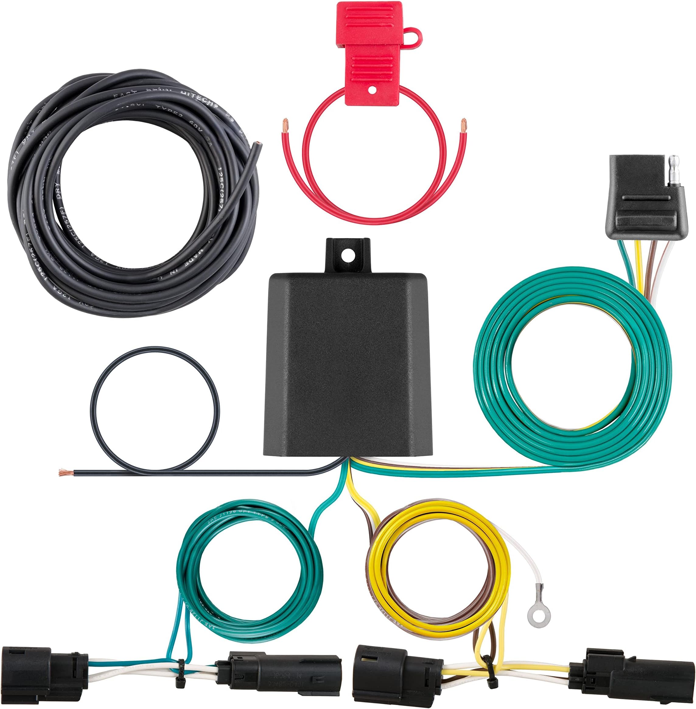 CURT 56327 Vehicle-Side Custom 4-Pin Trailer Wiring Harness for Select Ford Transit