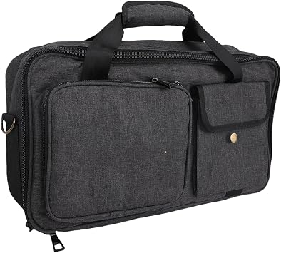 Effects Pedal Carrying Bag, 10mm Padding Multi Pockets Guitar Effects Pedal Case with Adjustable Strap and Water Proof Fabric, for Line 6 M