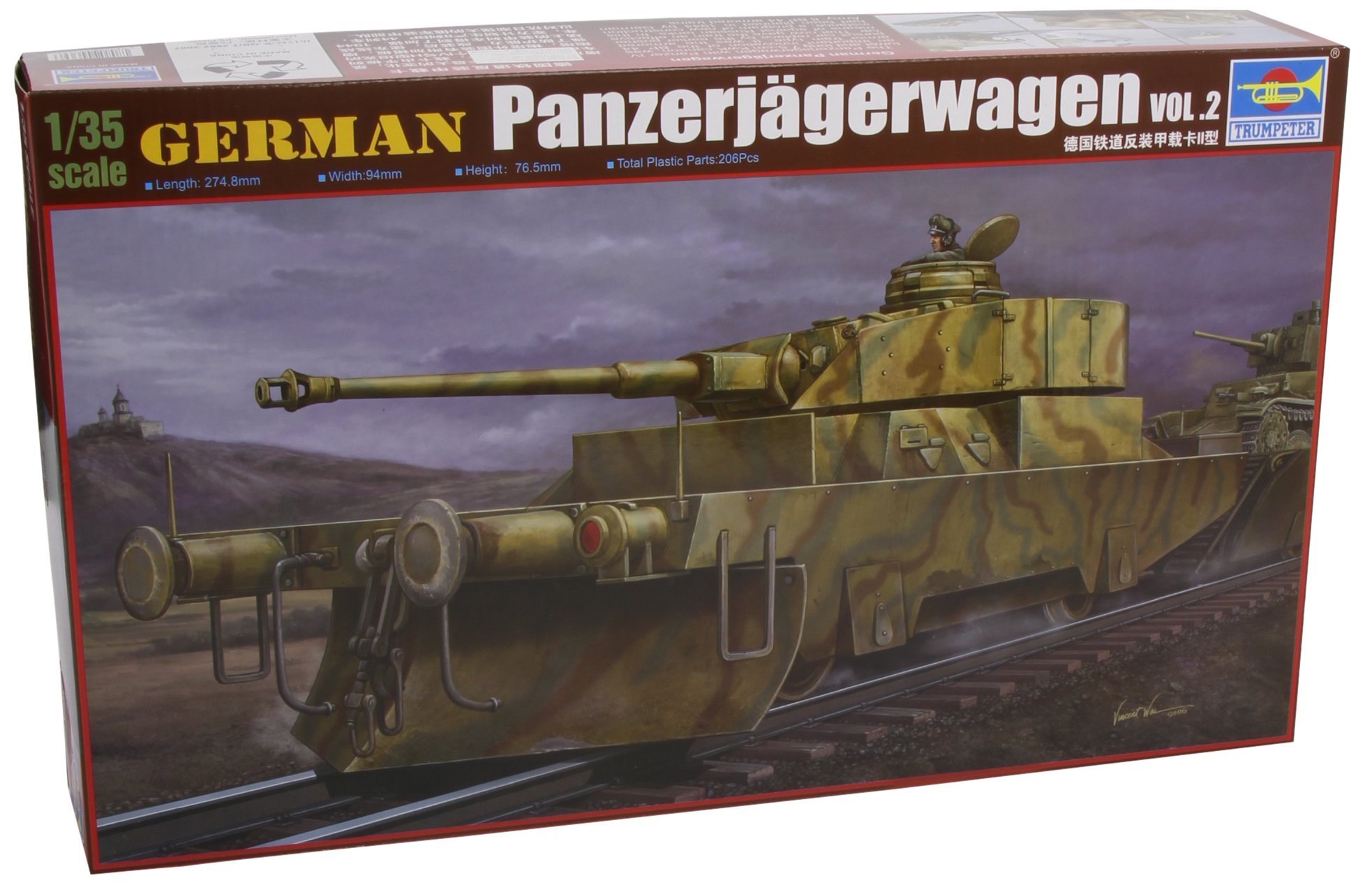 Trumpeter 00369 GERMAN PANZERJAGERWAGEN 1/35 Model Kit