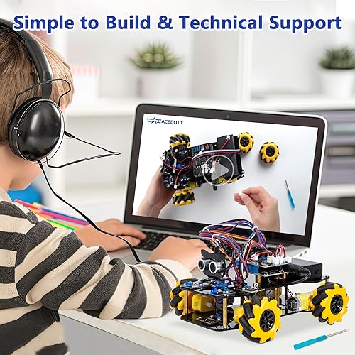 Miniatura 8 de Kit de robot inteligente para automóvil compatible con Arduino, robótica para niños de 8 a 12 años de 12 a 16 años, proyecto de programación