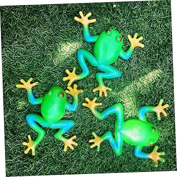 Amazon.co.jp: NOLITOY 4個 ベントカエル ゴムのカエル