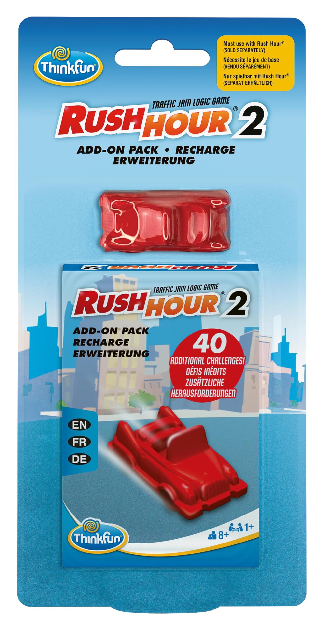 Ravensburger Verlag GmbH ThinkFun Rush Hour(r) 2 - Eine Erweiterung - Logikspiel ab 8 Jahre: Nur mit Rush Hour spielbar!