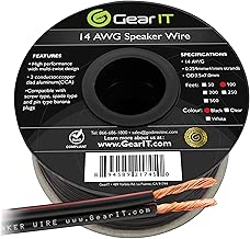14AWG Speaker Wire, GearIT Pro Series 14 AWG Gauge Speaker Wire Cable (100 Feet / 30.48 Meters) Great Use for Home Theater Speakers and Car Speakers Black - coolthings.us
