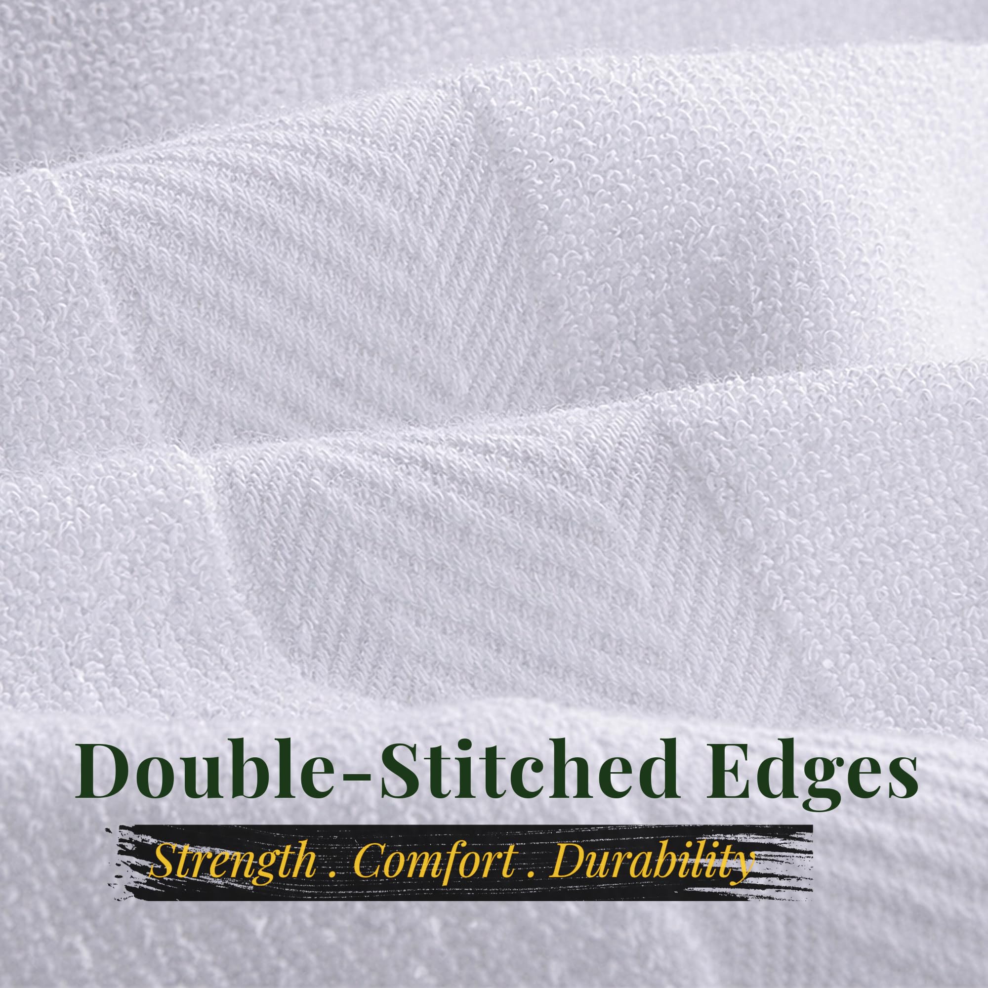 Pearl Linens Badetuch-Set aus 100% Baumwolle, für Badezimmer, kleine Badetücher, 55,9 x 111,8 cm, Großpackung für Zuhause, Hotel, Fitnessstudio, Salon, Spa, saugfähig, schnell trocknend, leicht,