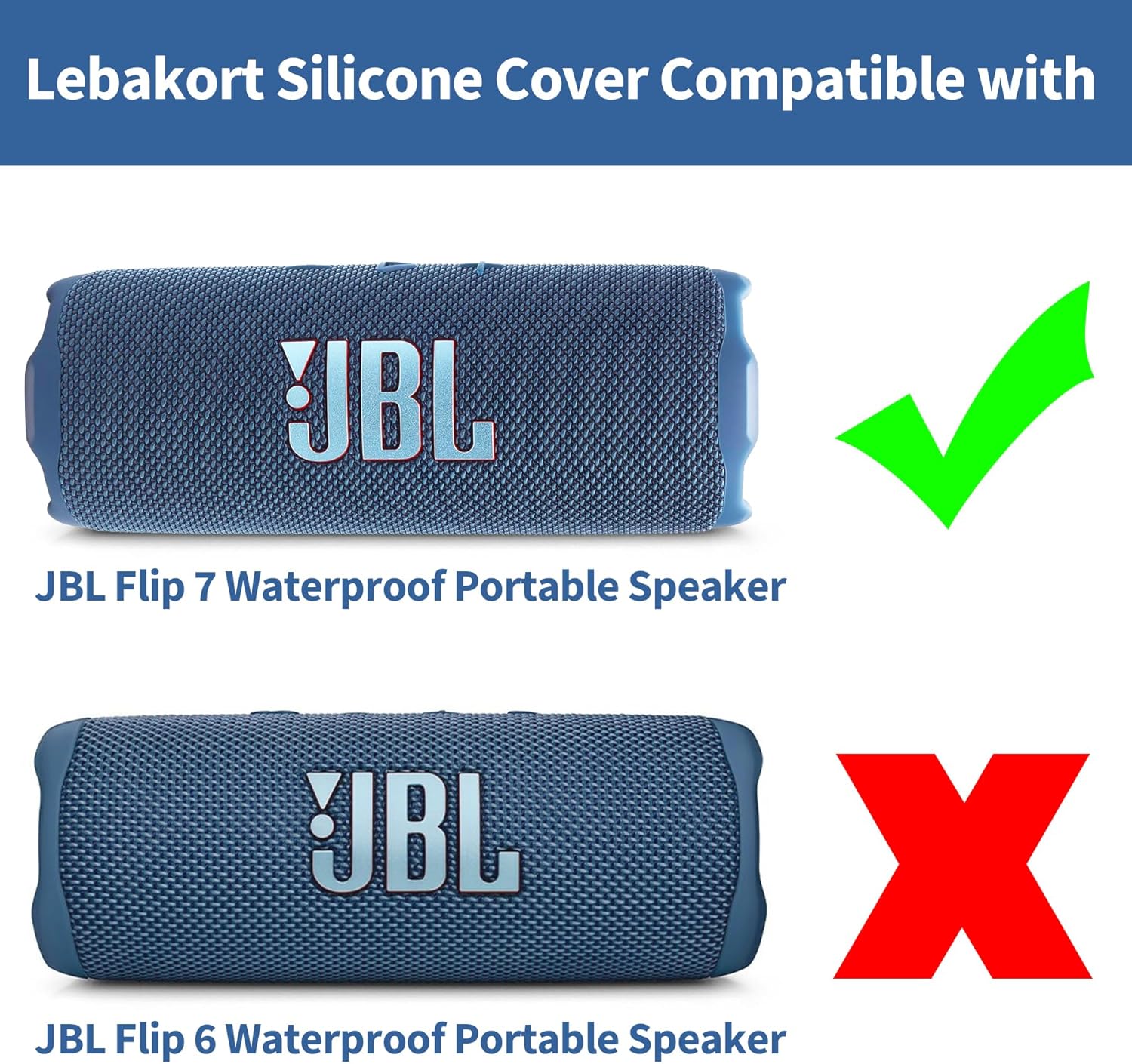 Silicone Cover Compatible with JBL Flip 7 Waterproof Portable Speaker (Purple Cover) - Image 4