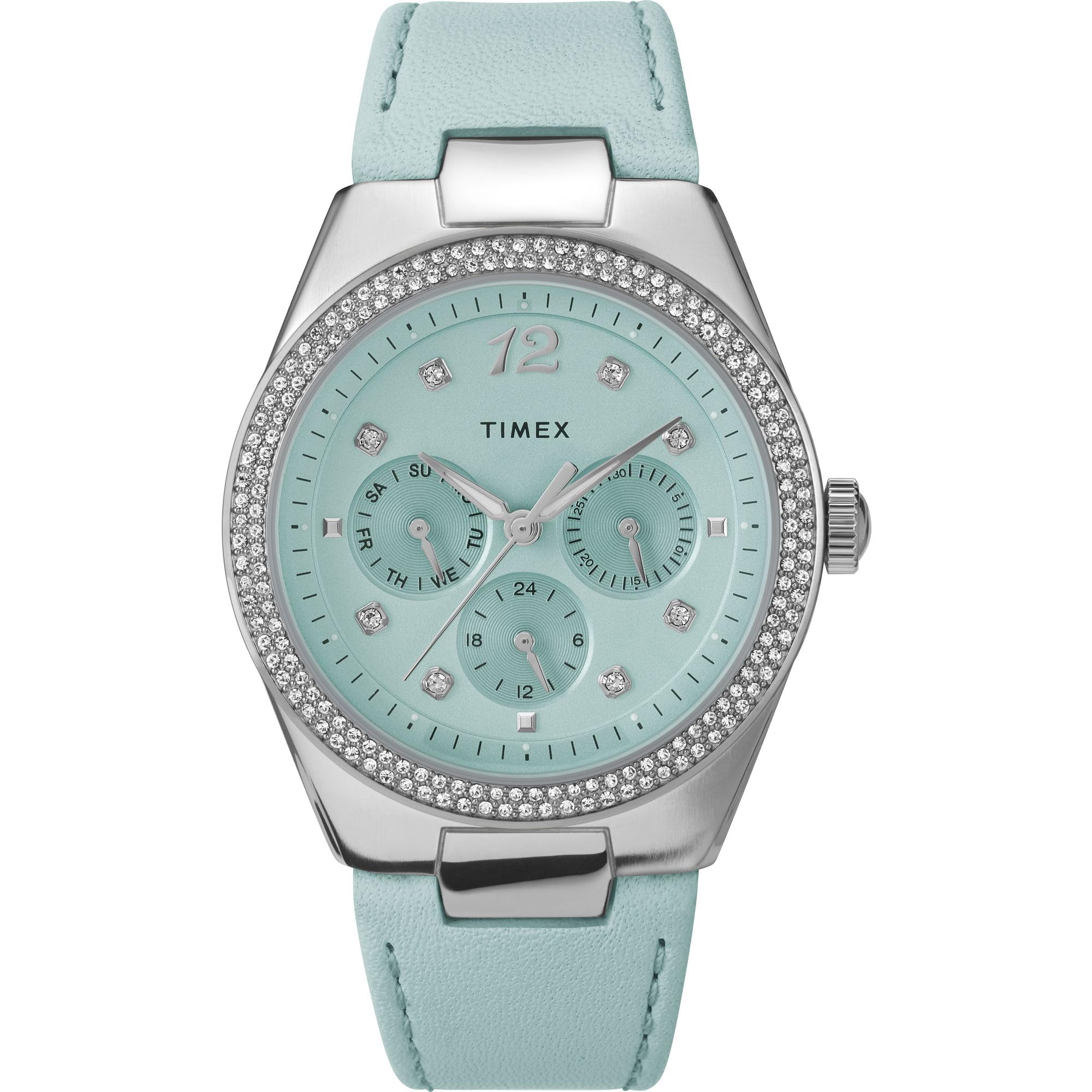TIMEX Women Blue Round Brass Dial Analog Watch- TW2V80400UJ (B0CPVQJ8P5) Amazon Price History, Amazon Price Tracker
