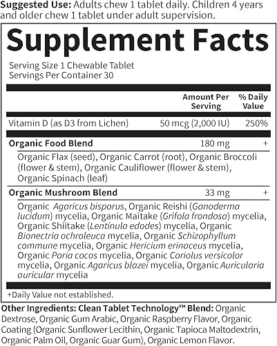 Miniatura 7 de Garden of Life Vitamin D3 - mykind Suplemento alimenticio integral vegano orgánico de vitamina D para el sistema inmune y salud ósea, 2000 IU,