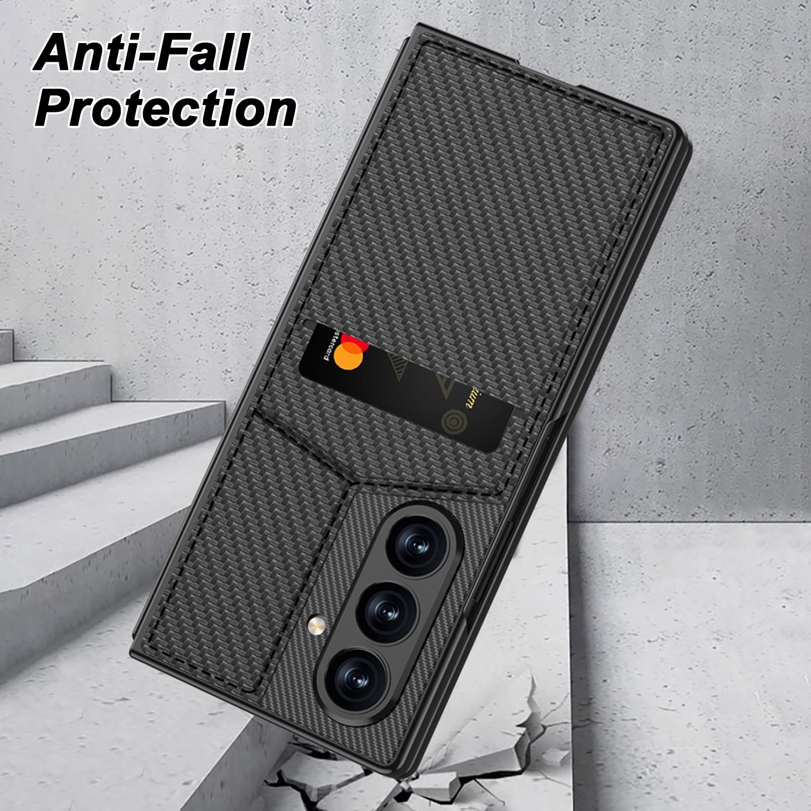 Portafoglio Custodia per Samsung Galaxy Z Fold 8 Ultra, Sottile Pelle