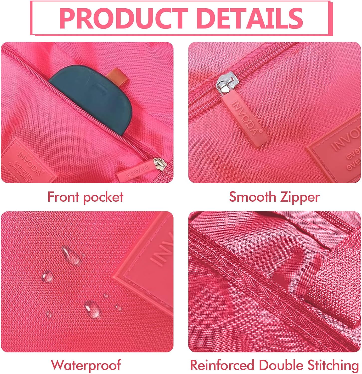 Travel Duffel Bag 24 PCS Foldable Travel Bag Bulk Carry on Luggage Bag Waterproof Tote Sports Gym Bag Lightweight Large Weekender Overnight Bag for Women and Men (Red 24PCS)