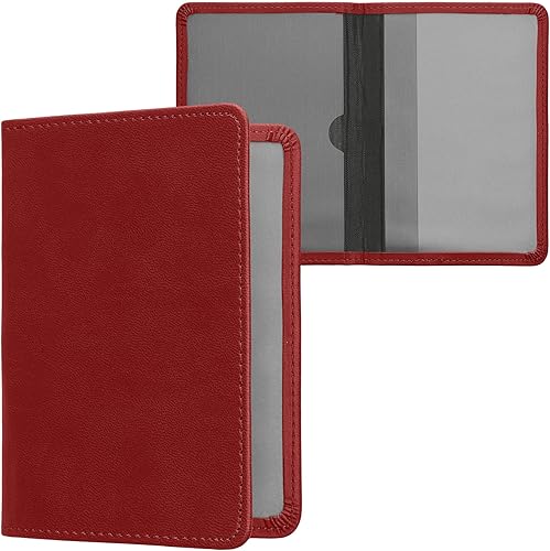 Miniatura 16 de kwmobile - Soporte para documentos del automóvil y tarjetas para documentos de vehículos y tarjetas, cuero sintético, color negro Menta,Menta