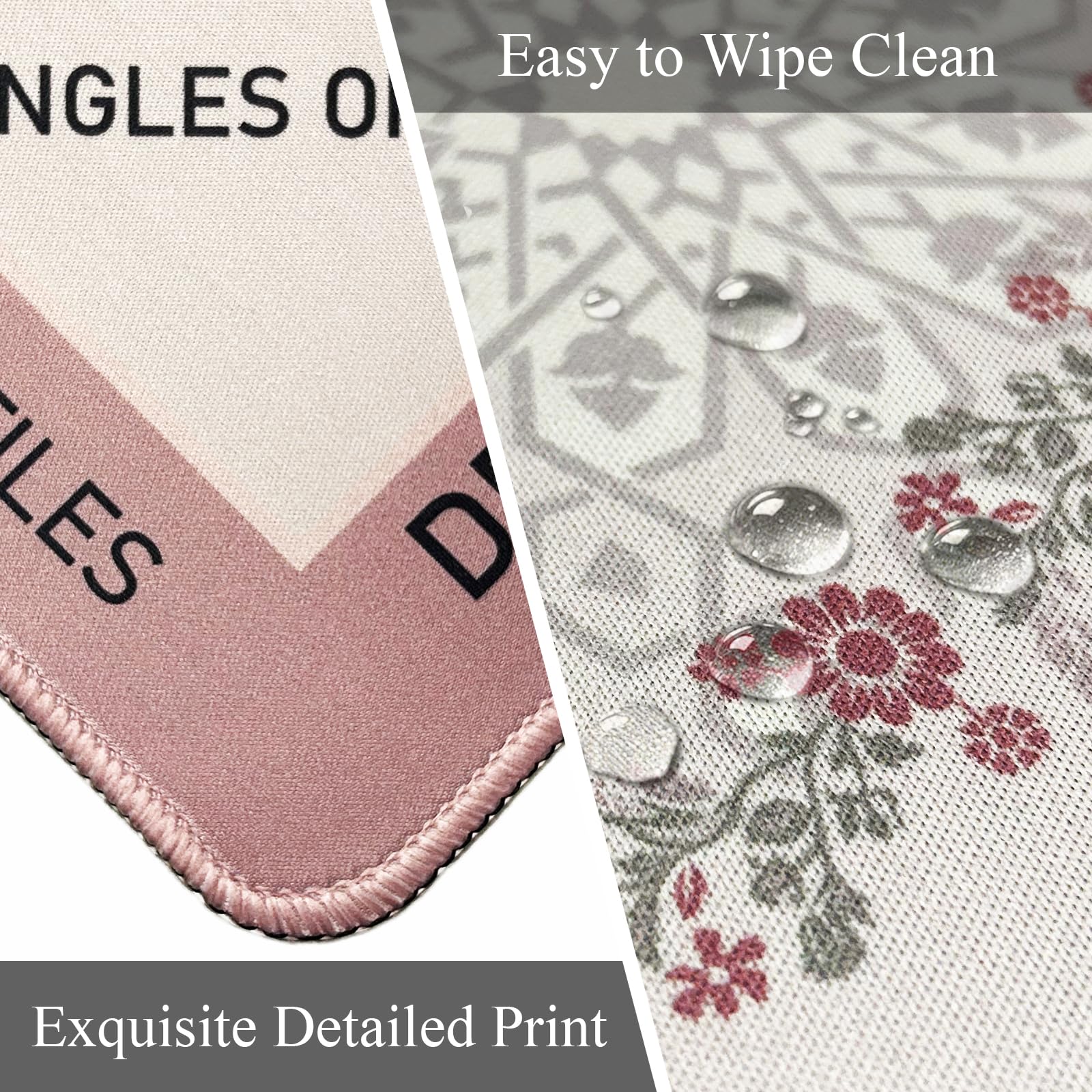 Tapis de Mahjong avec règles 82,5 x 82,1 cm, tapis de jeu antidérapant avec réduction du bruit avec sac de transport, surface douce pour cartes de poker Mahjong, jeux de société, jeux de