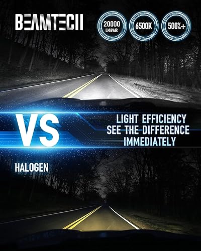 Miniatura 2 de BEAMTECH Bombillas 9006, G-XPower Chips HB4 Bombilla antiniebla 20000LM 100W 6500K Plug and Play reemplazo halógeno, paquete de 2