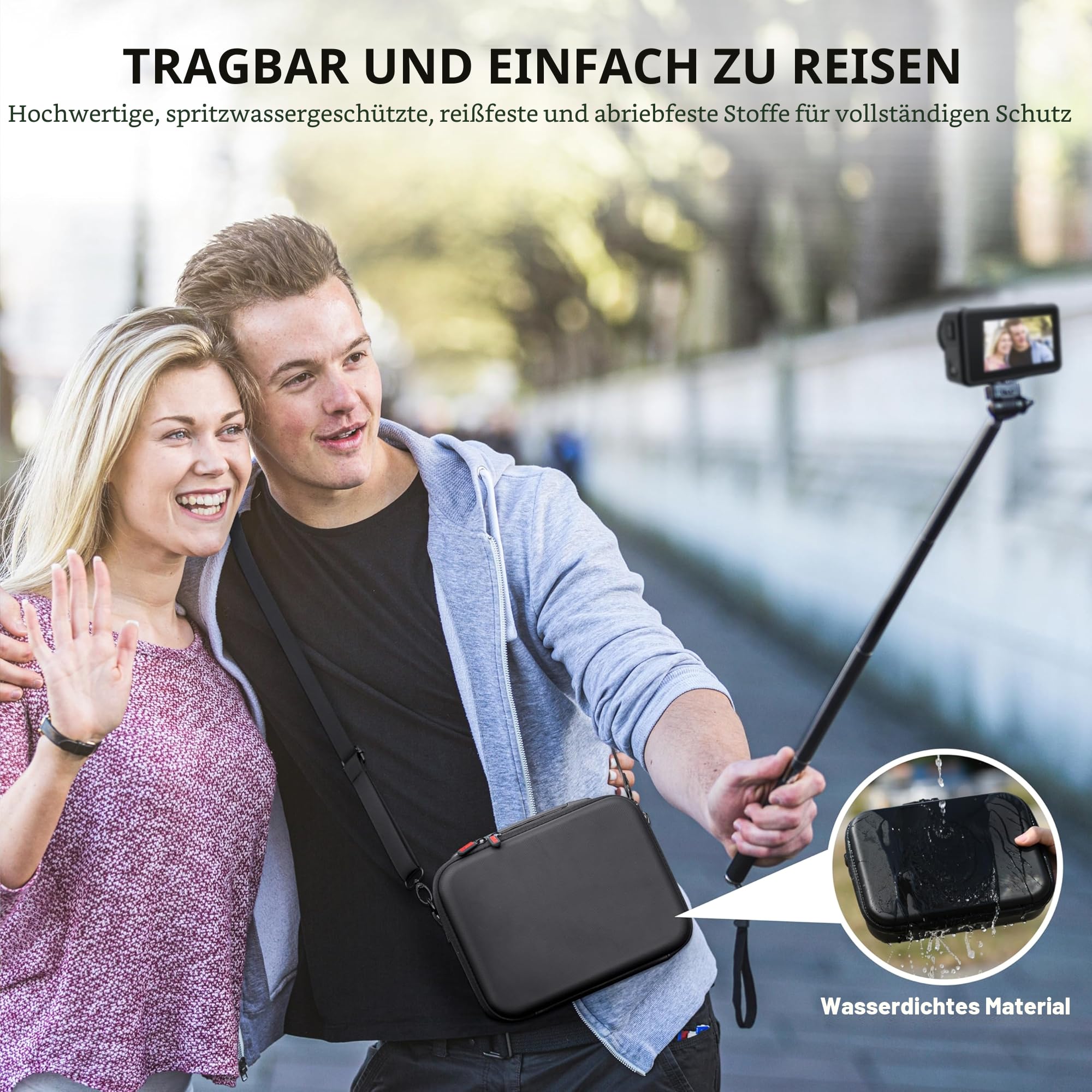 Tomat Osmo Action 5 Pro Tasche Case Hartschalentasche Reisetasche Tragetasche Für DJI Action 3/Action 4/ Action 5 Pro Kamera Zubehör