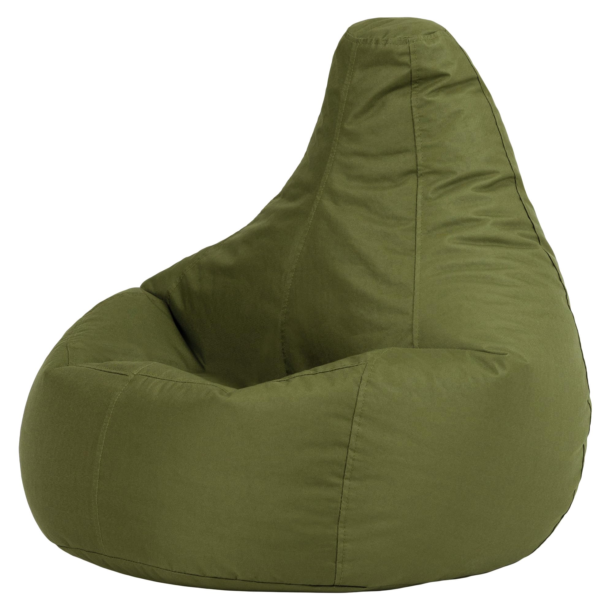 Bean Bag Bazaar Dalton Outdoor Kids Bean Bag Chair, Khaki, Kids Garden Chair with Water Resistant Fabric, Bean bag with Filling Included, Gaming Beanbag for Bedroom, Playroom, Garden