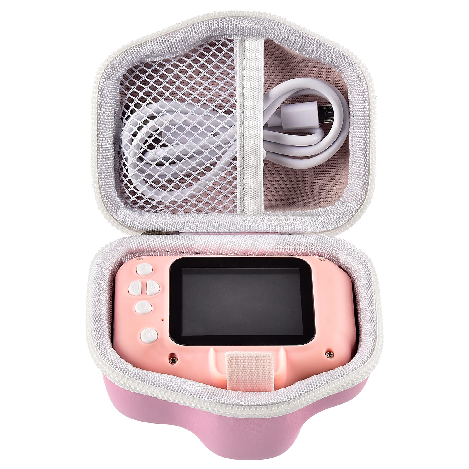 ANKHOH Camera Case for Seckton Upgrade Selfie Cameras/for Agoigo/for Goopow/for Desuccus/for OZMI/for Rindol/for GKTZ, Toys Digital Camcorder Carrying Bag, Pink-Box Only