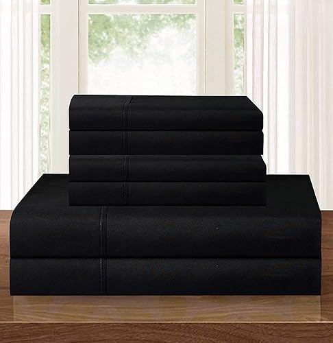 Elegant Comfort - Juego de ropa de cama de lujo, 4 piezas, egipcio de 1500 hilos, calidad de hotel, premium, resistente a las arrugas y a la disponible en Yaxa Colombia