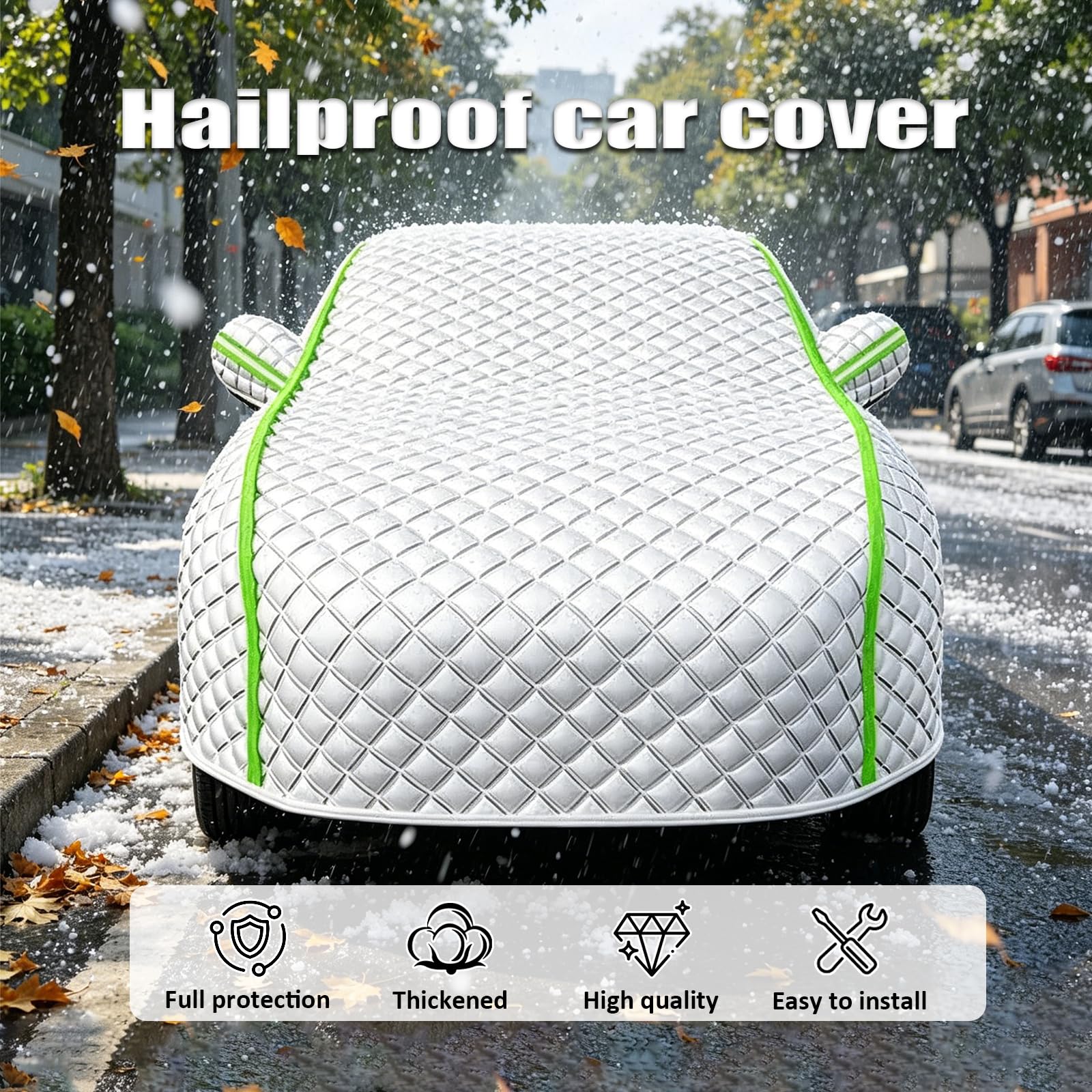Housse Voiture Exterieur Anti Grele pour BMW Serie 1 2024-2025, Bache Voiture Étanche, Couverture Complète, Les UV, la Poussière et Les Rayures, Toutes Saisons