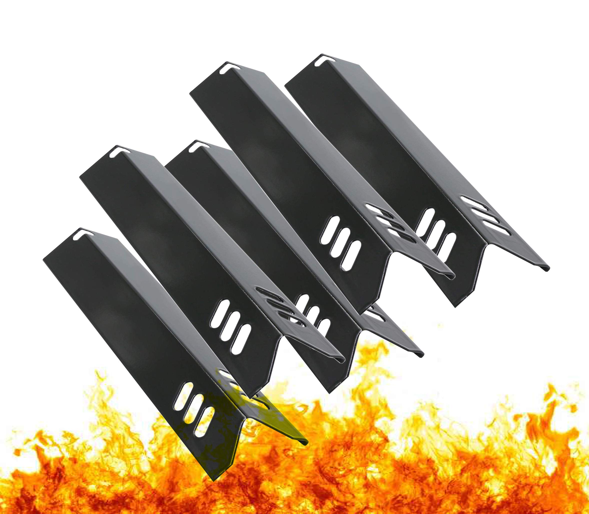 AdviaceBigbox Grill Heat Shield Plate for Backyard Grill BY13-101-001-12, BY13-101-001-13, GBC1460W, GBC1461W, 15 inch Burner Cover for Dyna-Glo DGF510SBP, DGF493BNP, Uniflame, BHG Grill (5 Packs)