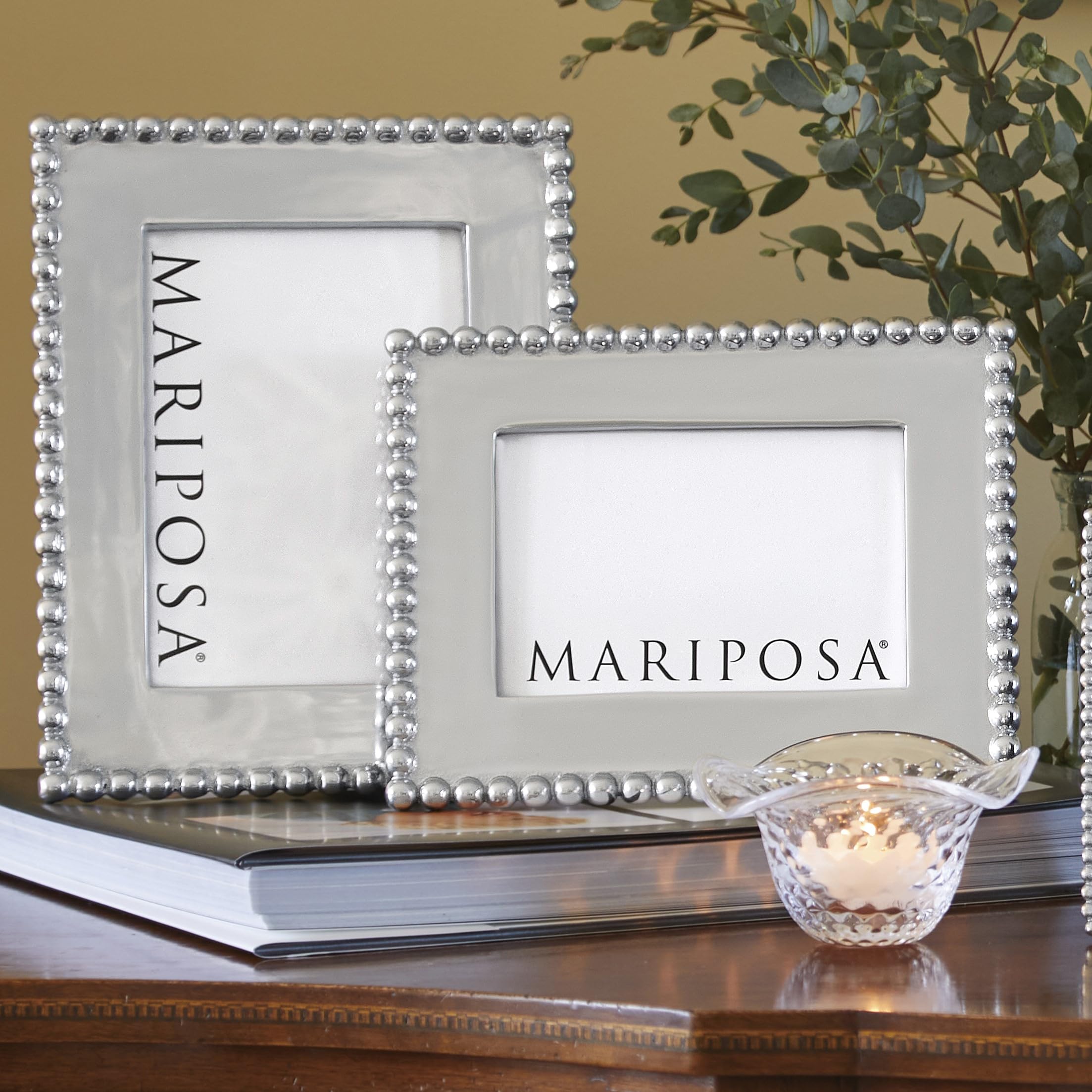 Design Moderno Bordo Rilievo Cornici Per Foto 8x10 MARIPOSA - Cornice Portafoto In Argento, 12 Cornice Alluminio Riciclato