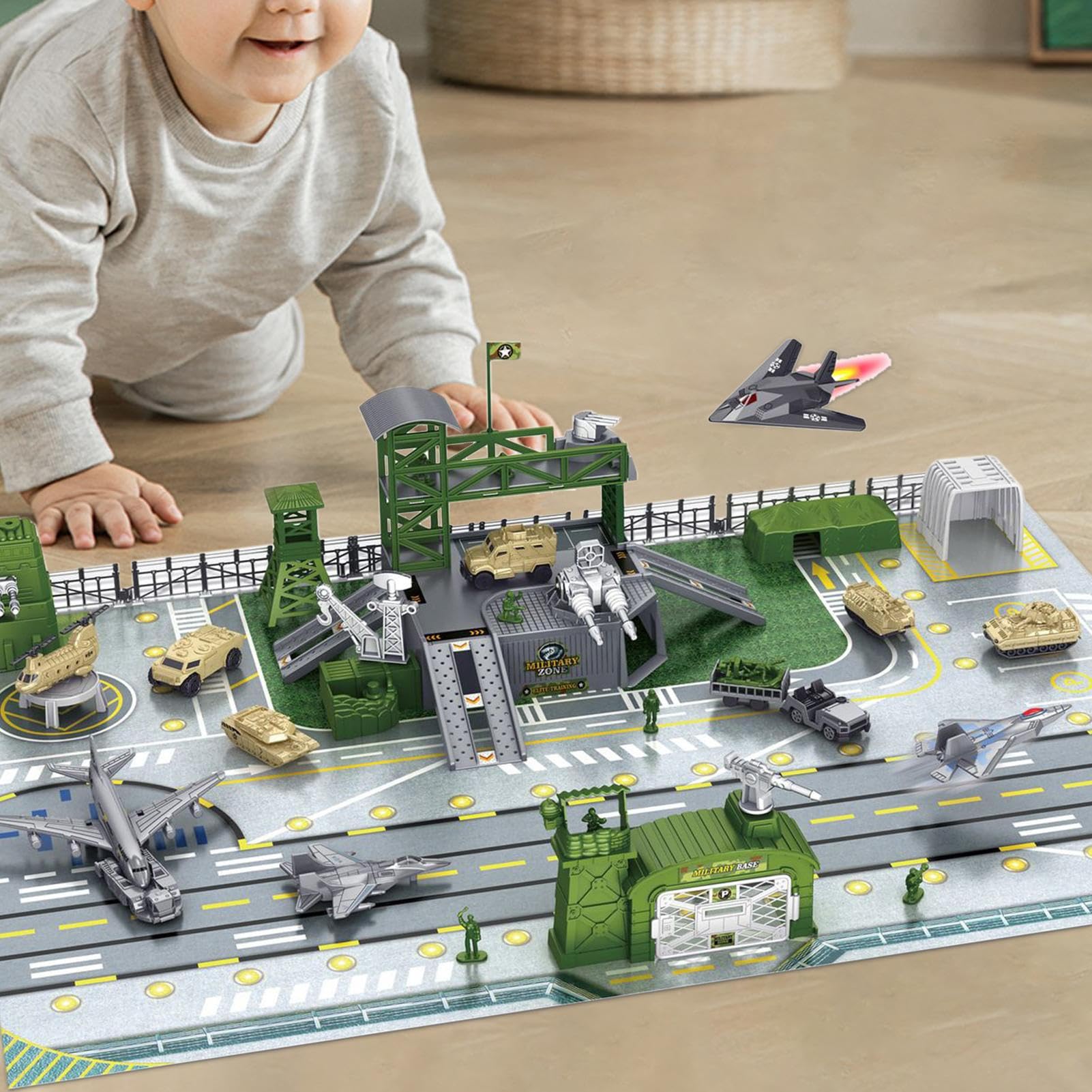 Generico Soldatini Veicoli E Aerei Da Battaglia Educativo Collezionabili | Action Figures Soldati Avventura Collezione Uomini Bambino Compleanno Natale Festa Esterno Interno