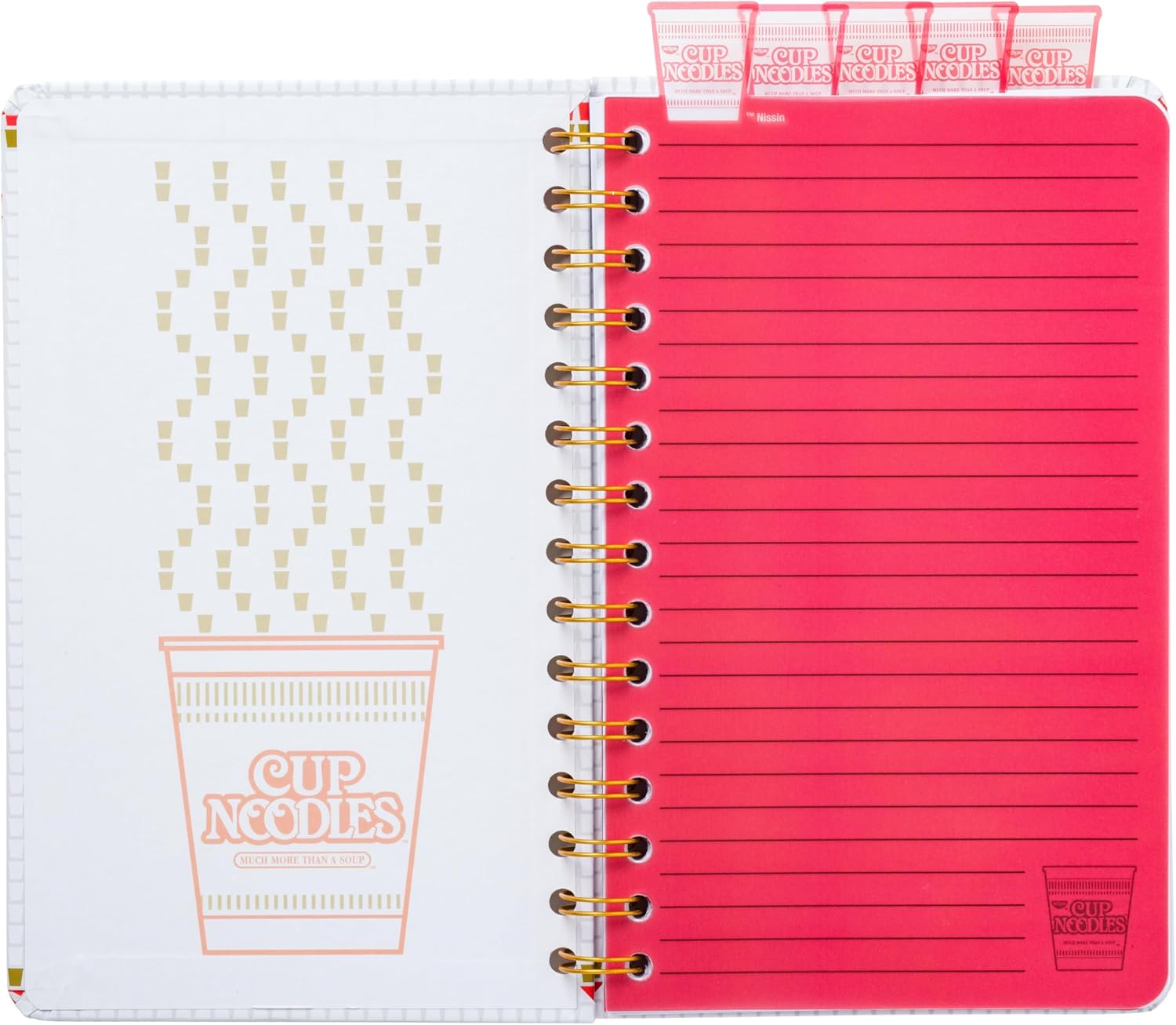 Silver Buffalo Nissin Cup of Noodles Logo, Hard Cover Notebook, 6.5" x 8.5" image 4