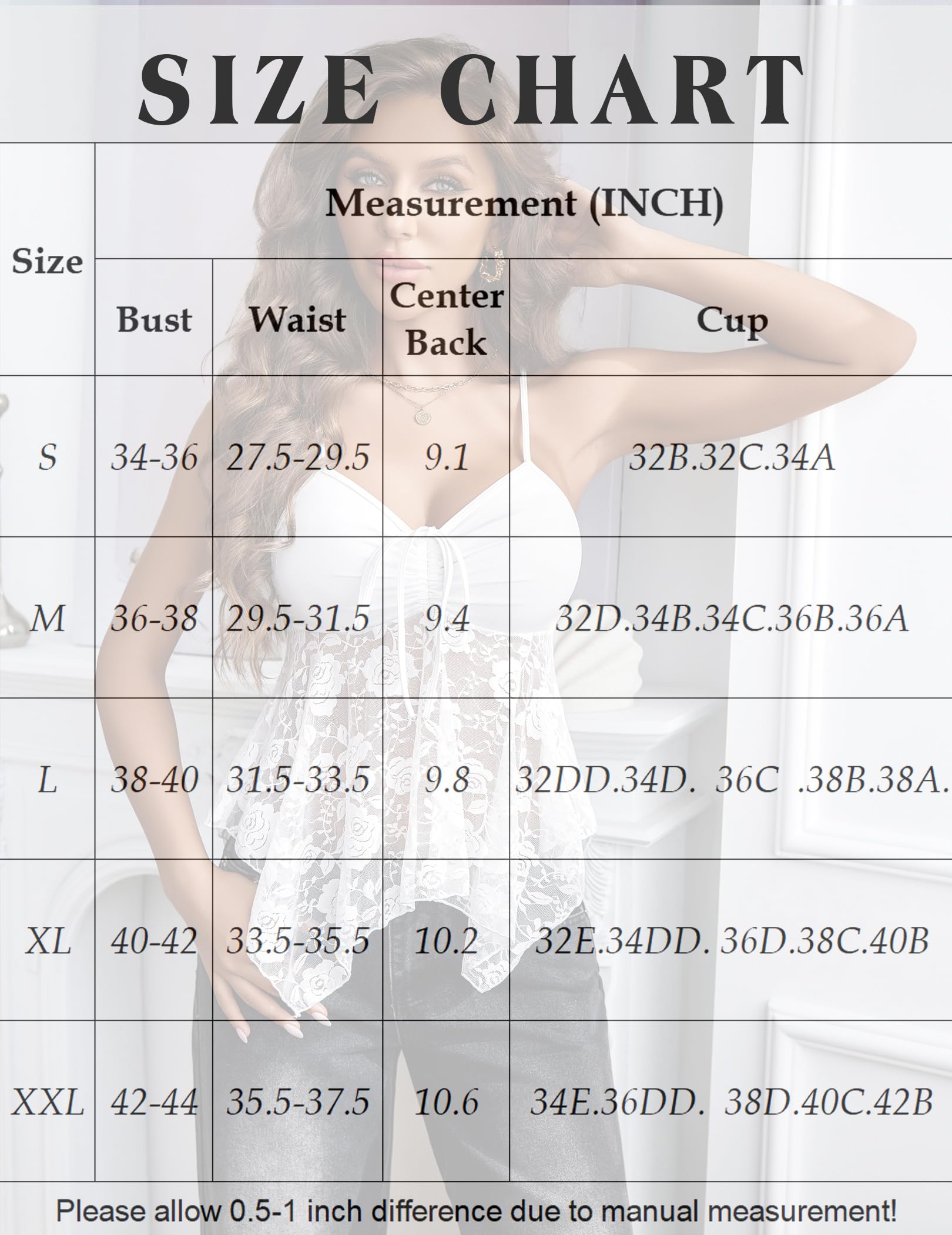 Avidlove Damen Tank Top Spitze Oberteil Sexy Unterhemd Crop Tops Basic Shirt Elegant Bluse V-Ausschnitt Camisole Y2K