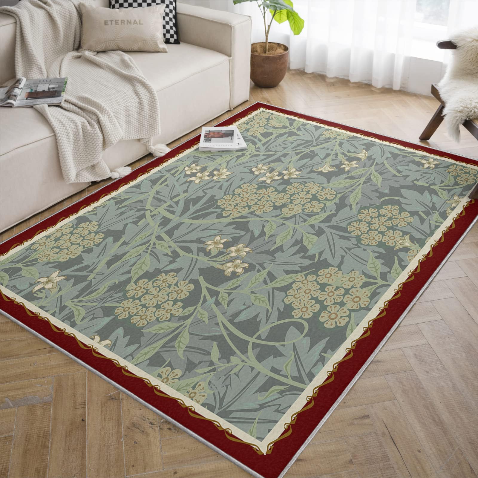Tapis de chambre roses floraux pour une ambiance spring garden