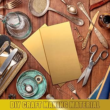 Amazon.co.jp: Tandefio 真鍮シート 12インチ x 6インチ、厚さ14