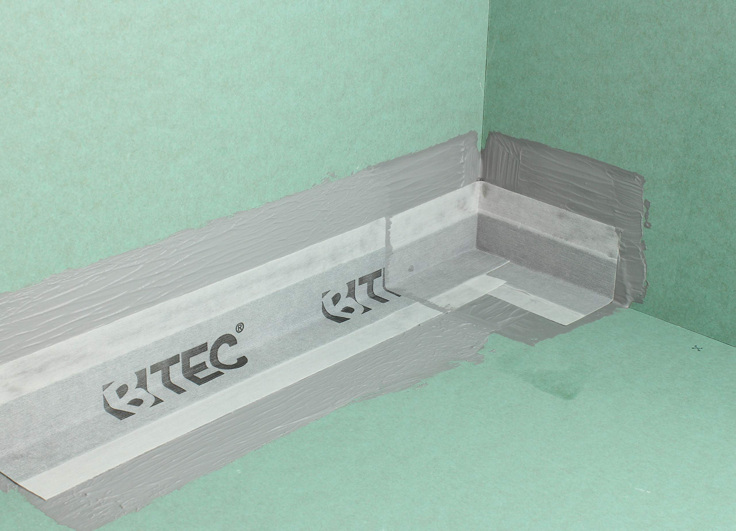 BTEC Dichtband Abdichtungsband Dichtungsband Sanitär Fliesen-Abdichtung Profi Flex 120mm breit 50 Meter Rolle
