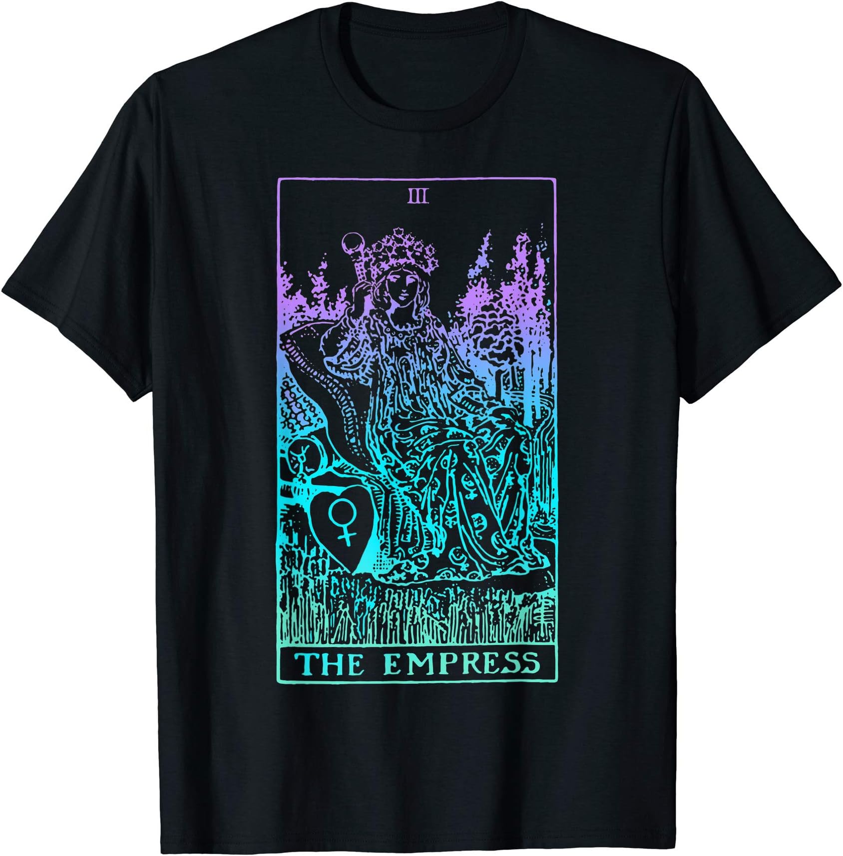 The Empress Tarot Card Rider Waite Witchy T-ShirtOEKO-TEX STANDARD 100