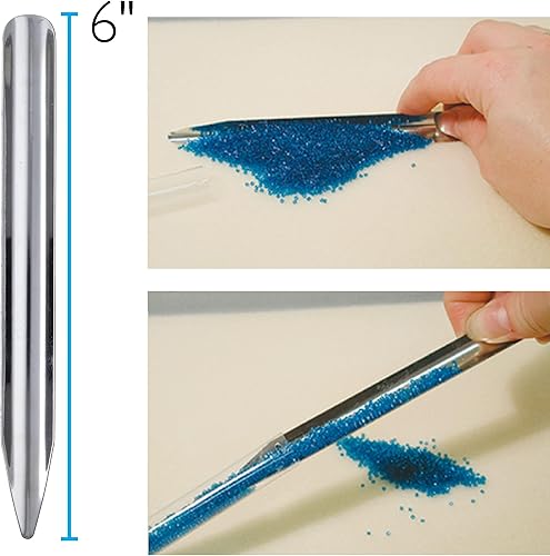 Miniatura 10 de The Beadsmith Cucharas de cuentas de metal, fabricadas en Alemania, 2.2 in x 0.8 in x 0.4 in, pala para recoger cuentas, piedras preciosas, pintura