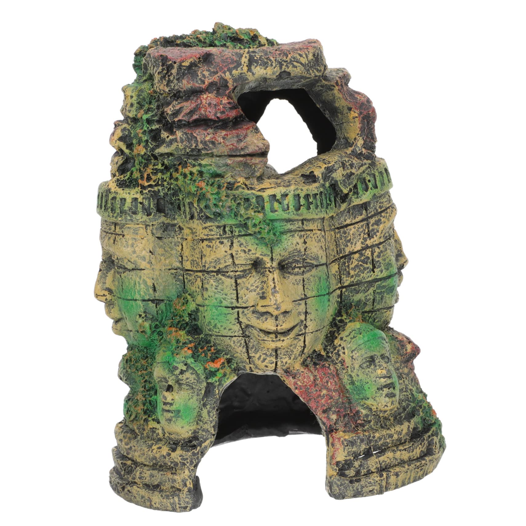 Cachette pour Reptiles en Résine, Grotte Réaliste pour Terrarium | Décoration Intérieure pour Tortue, Texture Dure, Réduit la Lumière du Jour