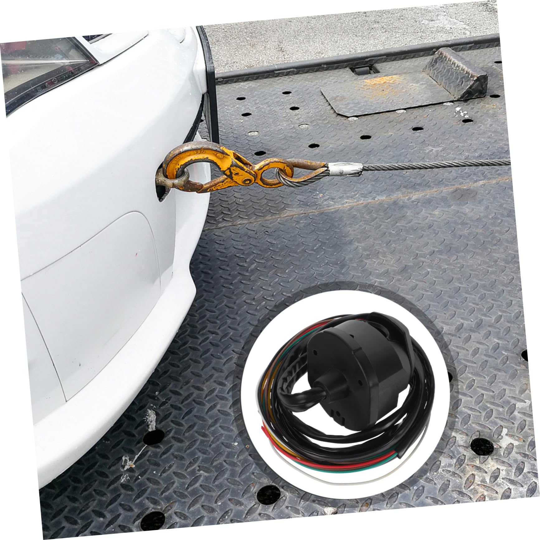 4piezas Conector De Remolque Pines Cable para Adaptador De Trailers Enchufe para Accesorios De Remolque y Conexiones De Vehículos