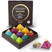 creano premium organic herbal tea gift set organic herbal tea   9 pyramid tea bags in 9 different varieties   22.5 g   2024