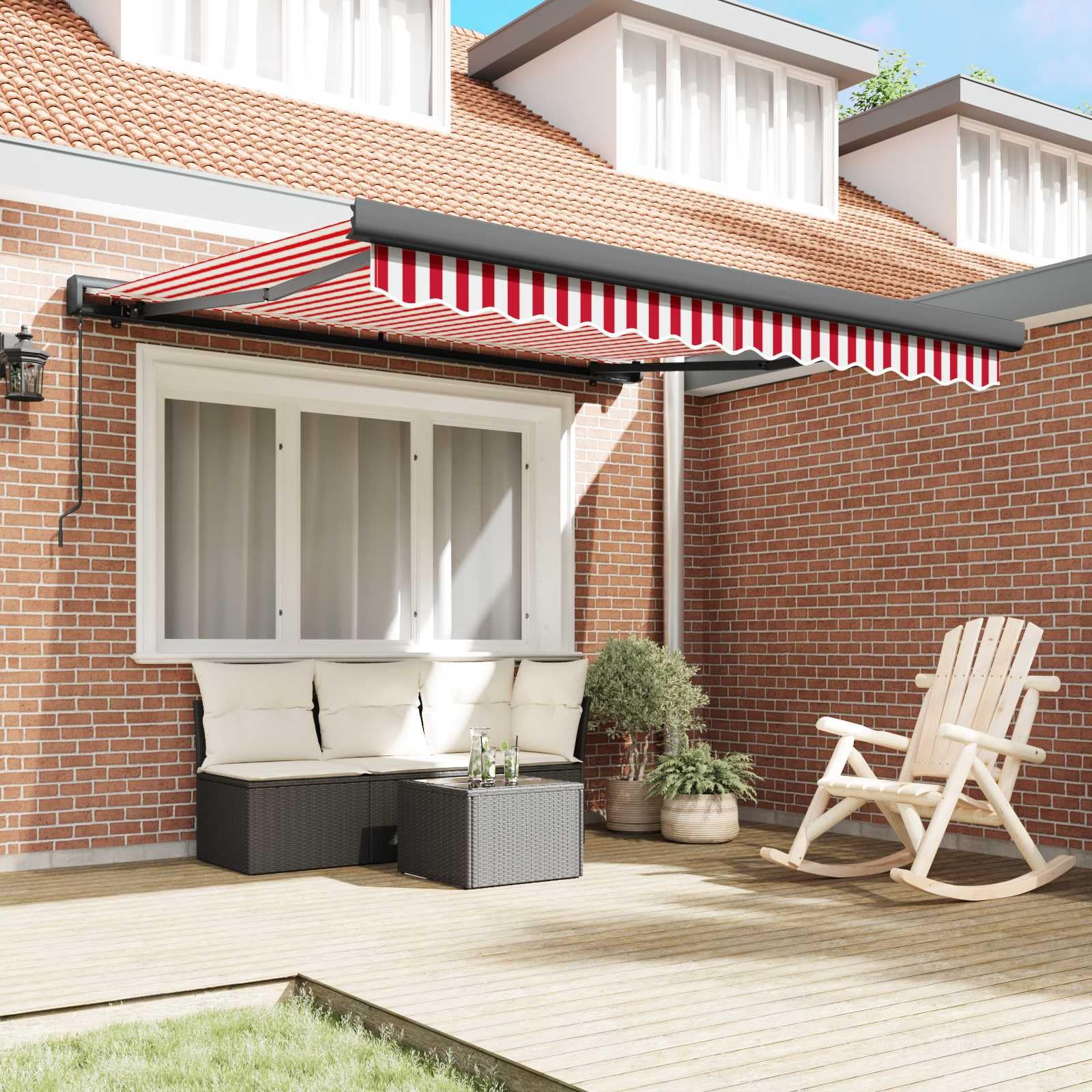 manuelle kassettenmarkise für Terrasse, Einziehbare Markise mit Handkurbel, Kassettenmarkise aus Aluminium und Polyester, Manuelle Montage mit Wandhalterungen Rennrad oder Gravelbike – newarrival-instock Color:Matt Dusty Rose Cosmic