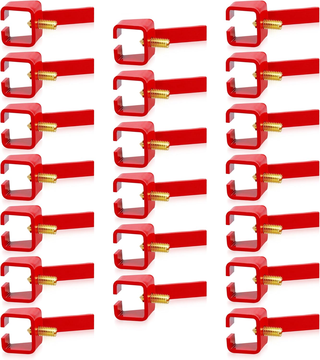 UBL1-RED Steel Universal Breaker Lock Out Device - Red Powder Coated Safety Lock Tool for Electrical Safety 20 Pack