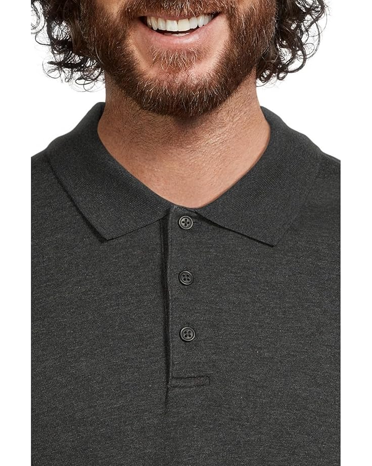 Vince Heathered Double Face Long Sleeve Polo - #4 of 5