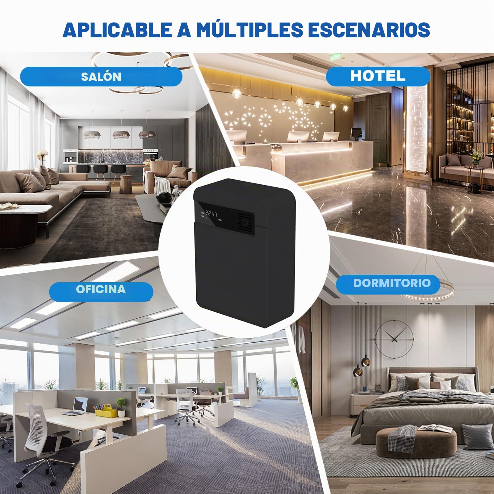 Difusor de perfume Smart Scent Air Machine con tecnología nebulizing para el hogar, Bluetooth & WiFi Difusor de aromaterapia Adecuado para vestíbulo de hotel, pasillo, dormitorio, caja, etc