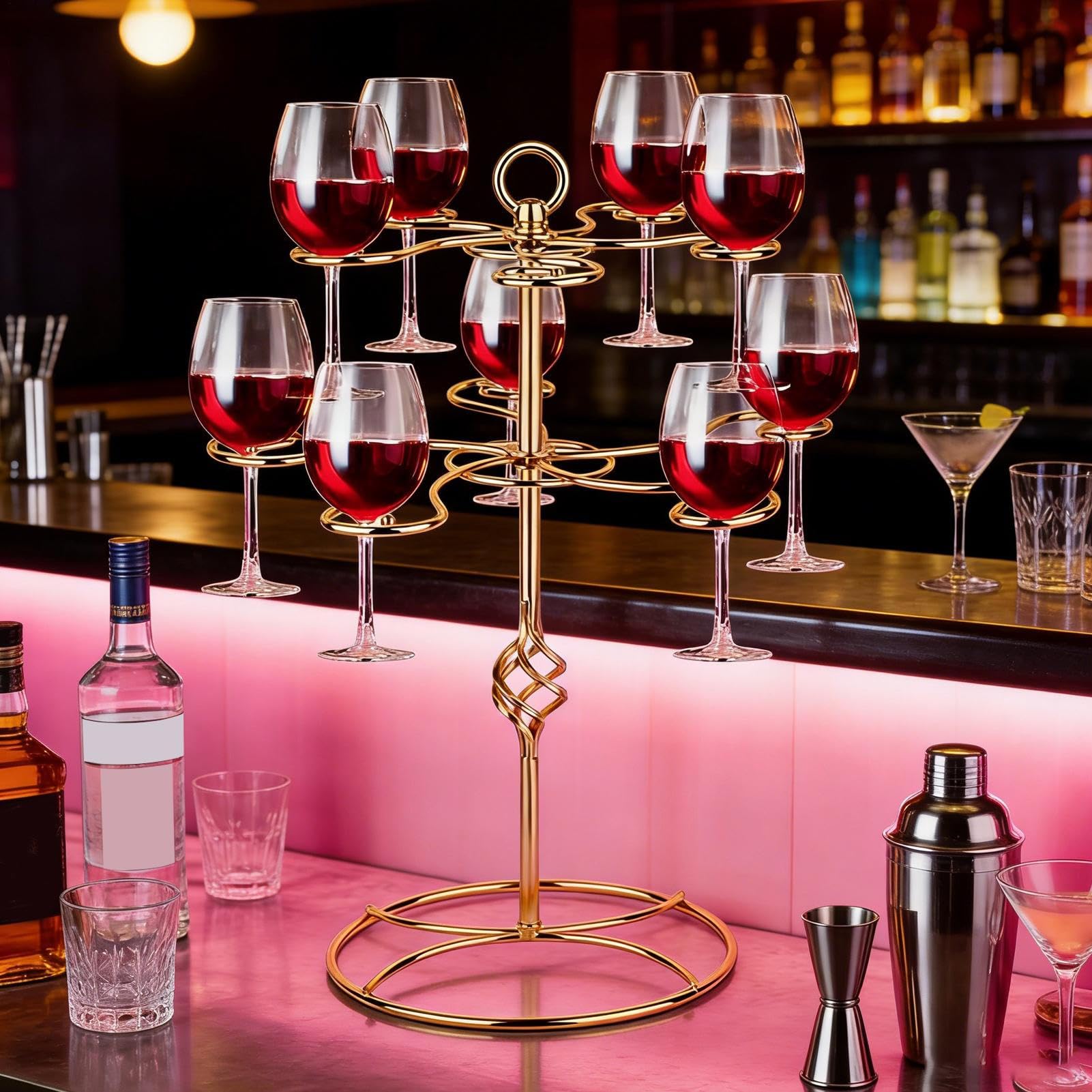 Generico Albero per Cocktail Display per Bevande A Due Livelli con Dieci