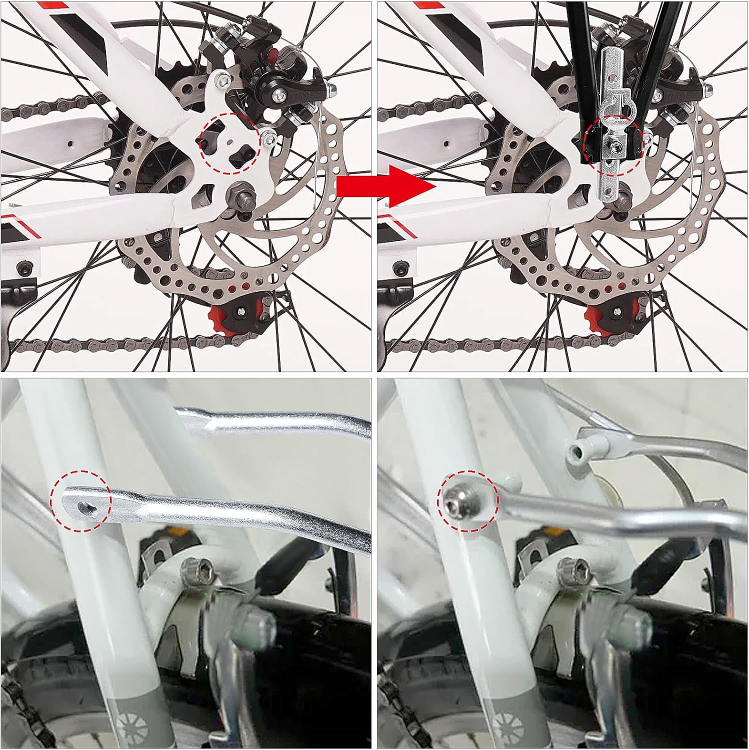 Universeller Gepäckträger hinten für 24-28 Zoll Fahrräder, Leichter Fahrradgepäckträger 43x21cm, Aluminium Citybike & Mountainbike, mit Reflektorhalterung, Cube kompatibel, robust & stabil